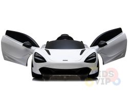 Kidsvip Mclaren 720S Kids Toddlers Ride On Car Sport Powered 12V Rubber Wheels Leather Seat Rc White 11