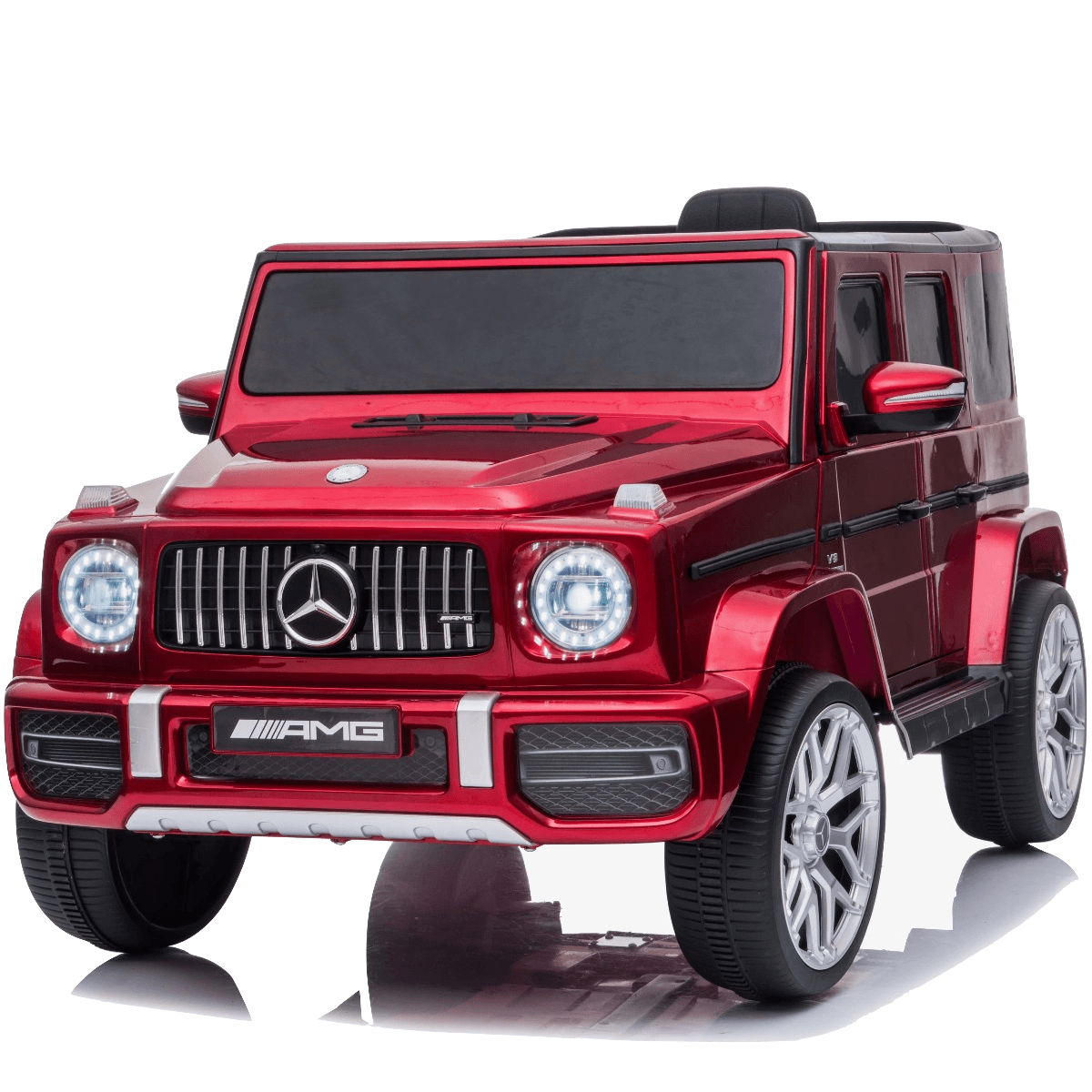 Mercedes G63 Kids Toddlers Ride On Car 12V Rubber Wheel Lethar Seat Kidsvip Red Paint 2 3 Spare Parts