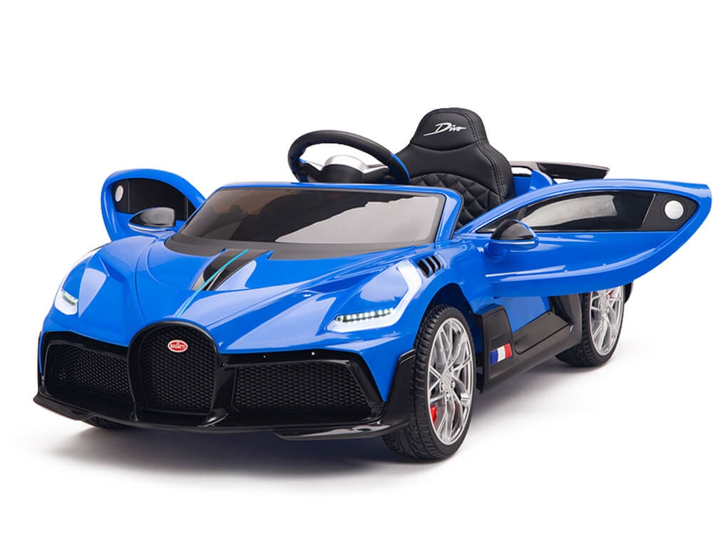 Kidsvip Buggati Divo Kids And Toddlers Ride On Car Sport 12V Leather Seat Rubber Wheels Rc Blue 11 19 Spare Parts