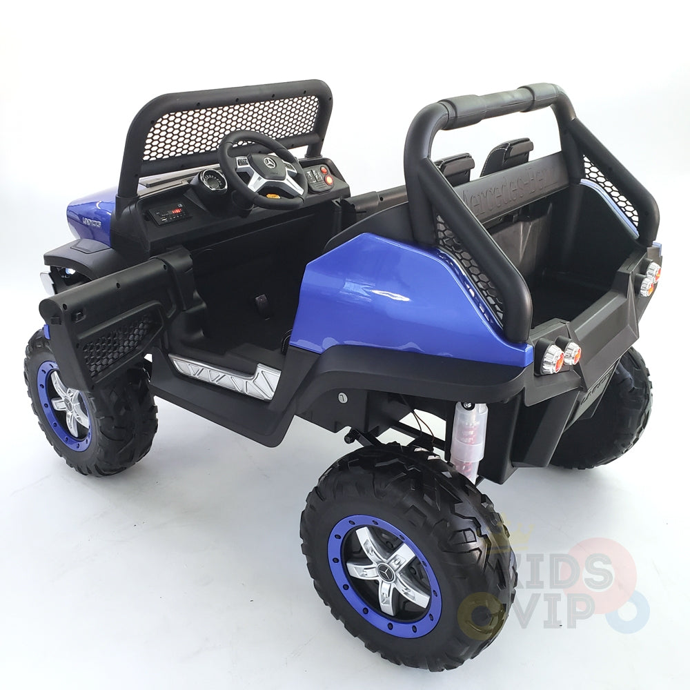 kidsvip mercedes unimog 24v ride on truck kids and toddlers blue 13