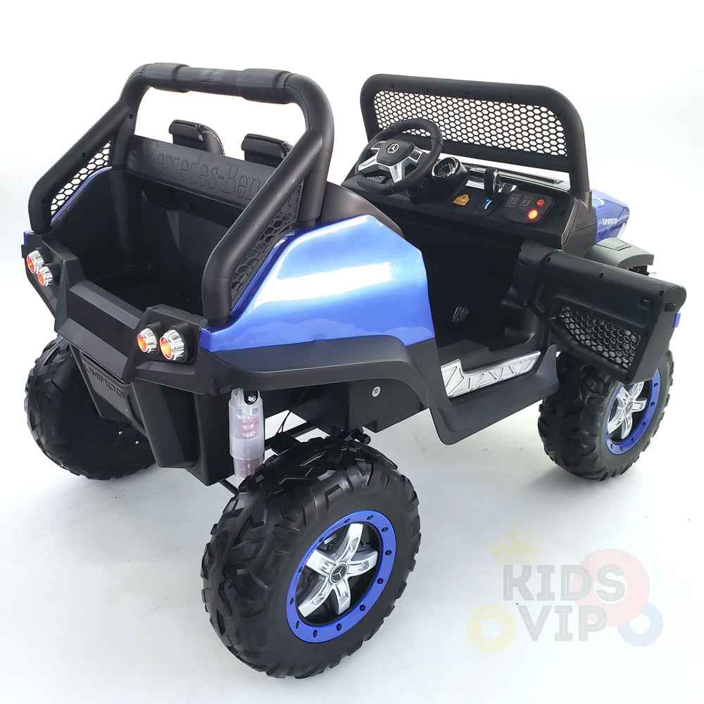 kidsvip mercedes unimog 24v ride on truck kids and toddlers blue 21