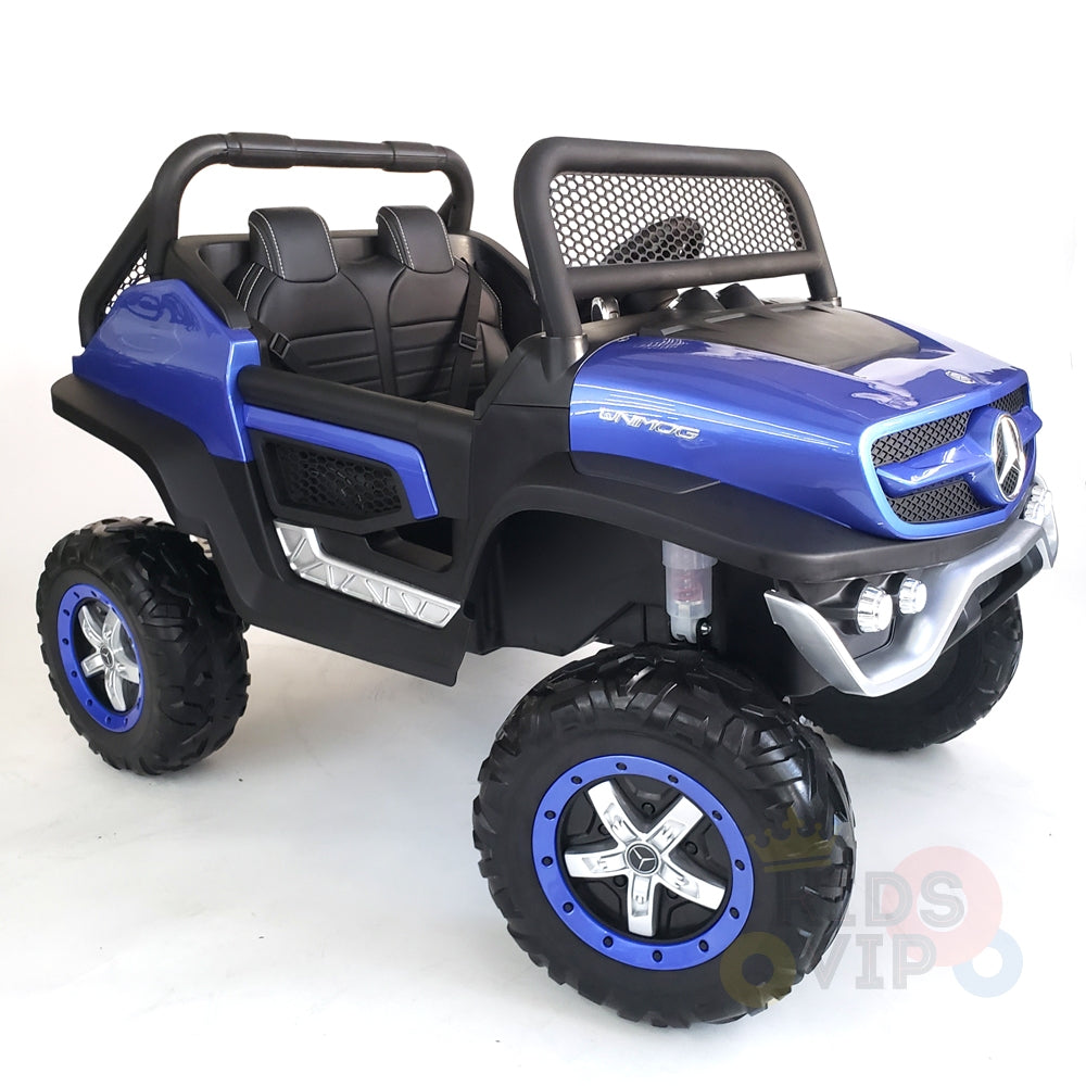 kidsvip mercedes unimog 24v ride on truck kids and toddlers blue 28