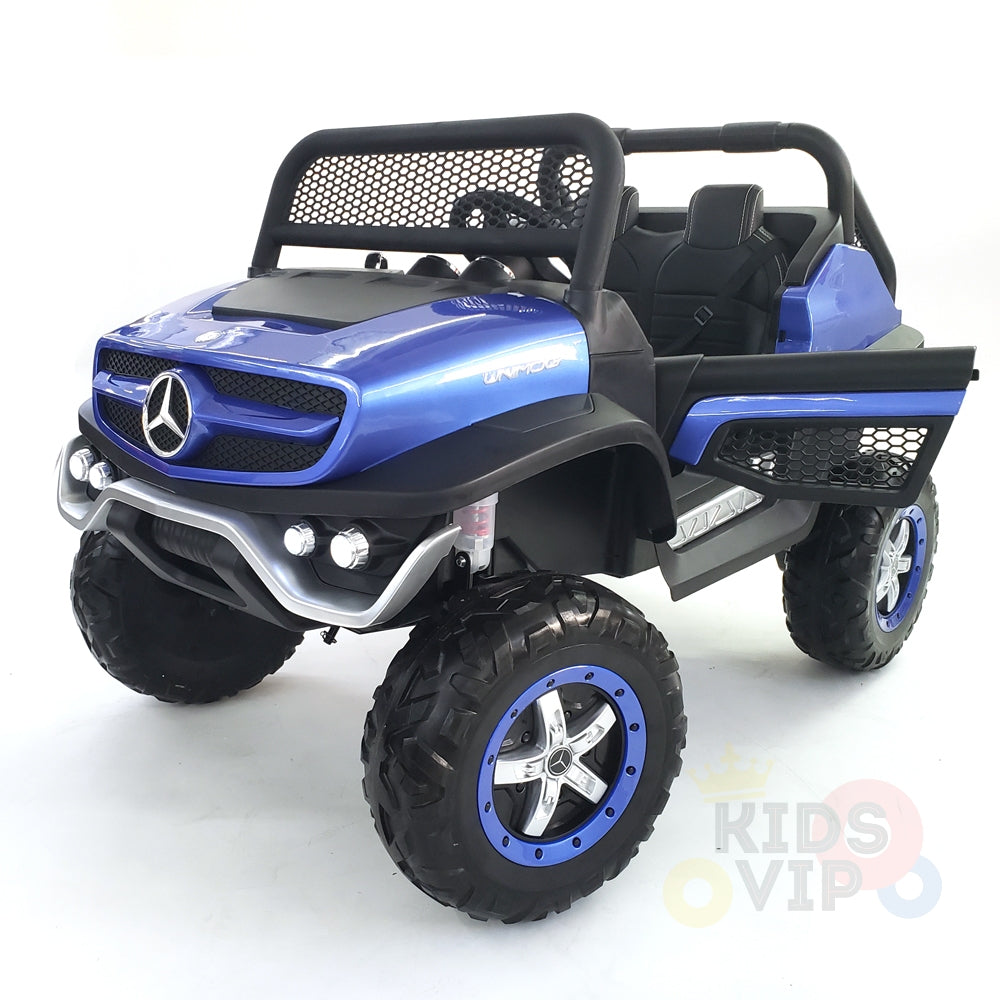 kidsvip mercedes unimog 24v ride on truck kids and toddlers blue 5
