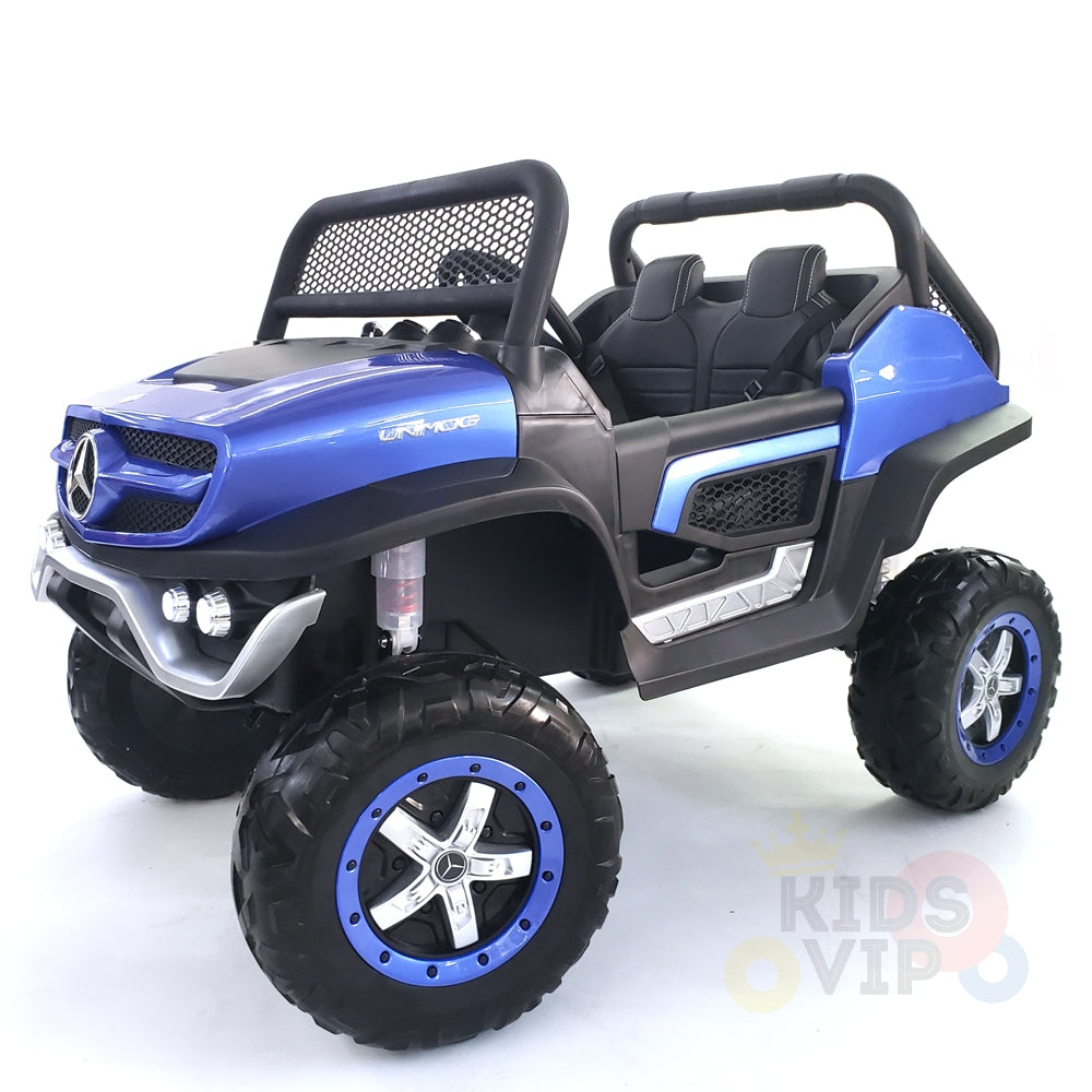 kidsvip mercedes unimog 24v ride on truck kids and toddlers blue 8