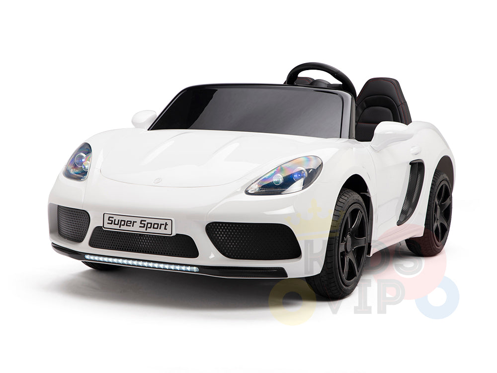 KIDSVIP XXL RIDE ON CAR FOR BIG KIDS 24V 180W RUBBER WHEELS LEATHER SEAT white 57