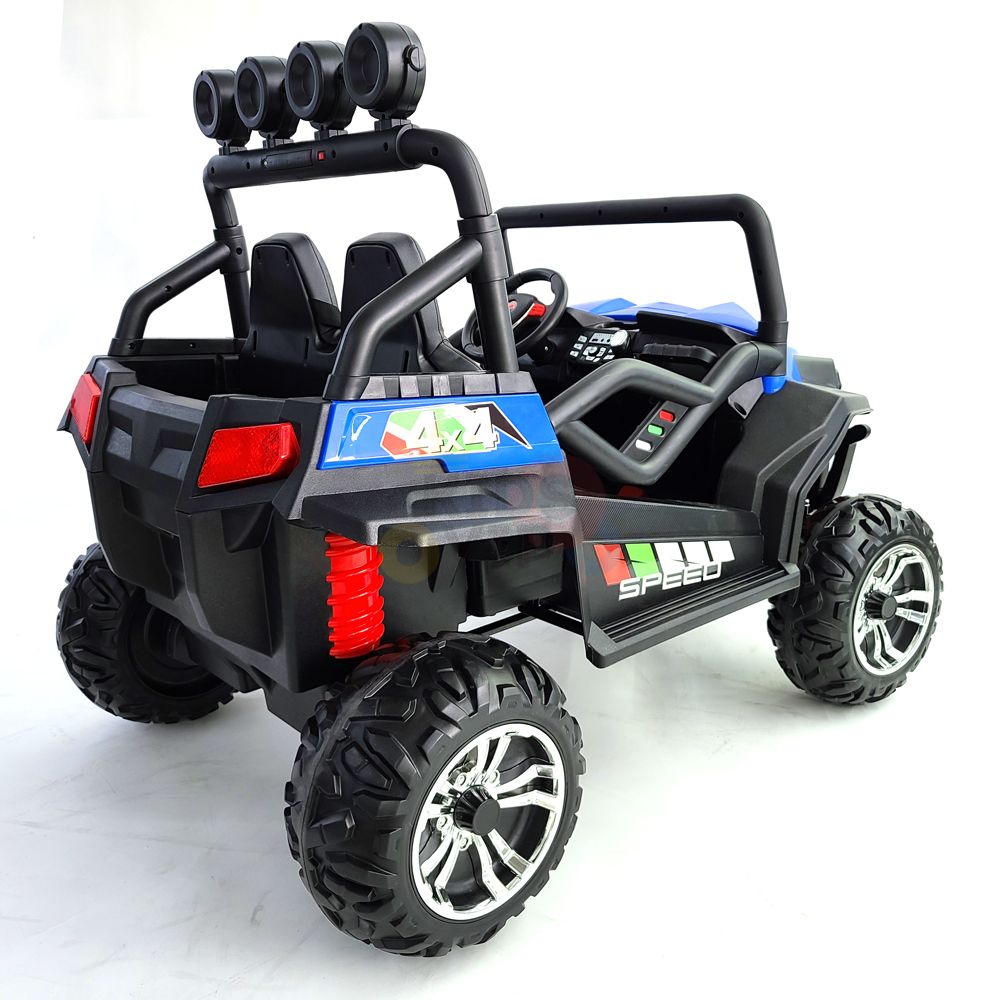 kidsvip 24V vipers 2 seats leather seats rubber wheels blue 41