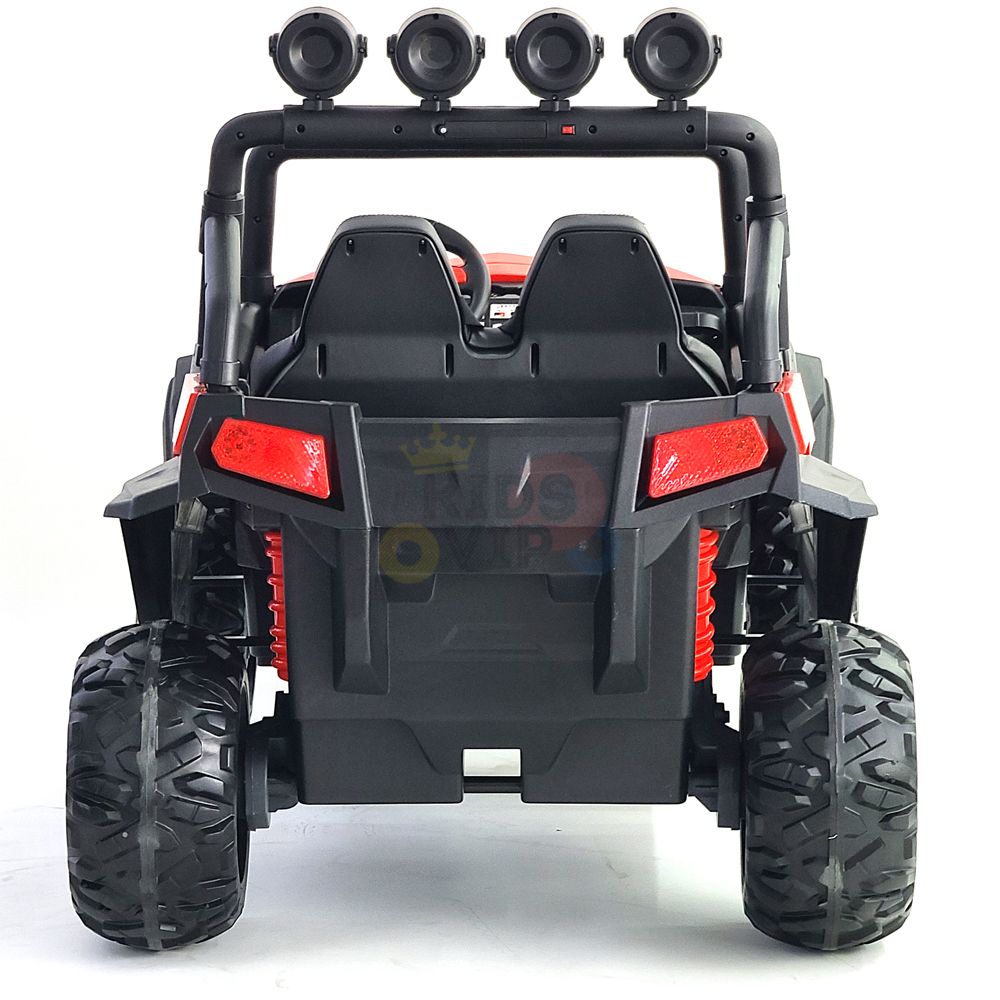 kidsvip 24V vipers 2 seats leather seats rubber wheels red 23