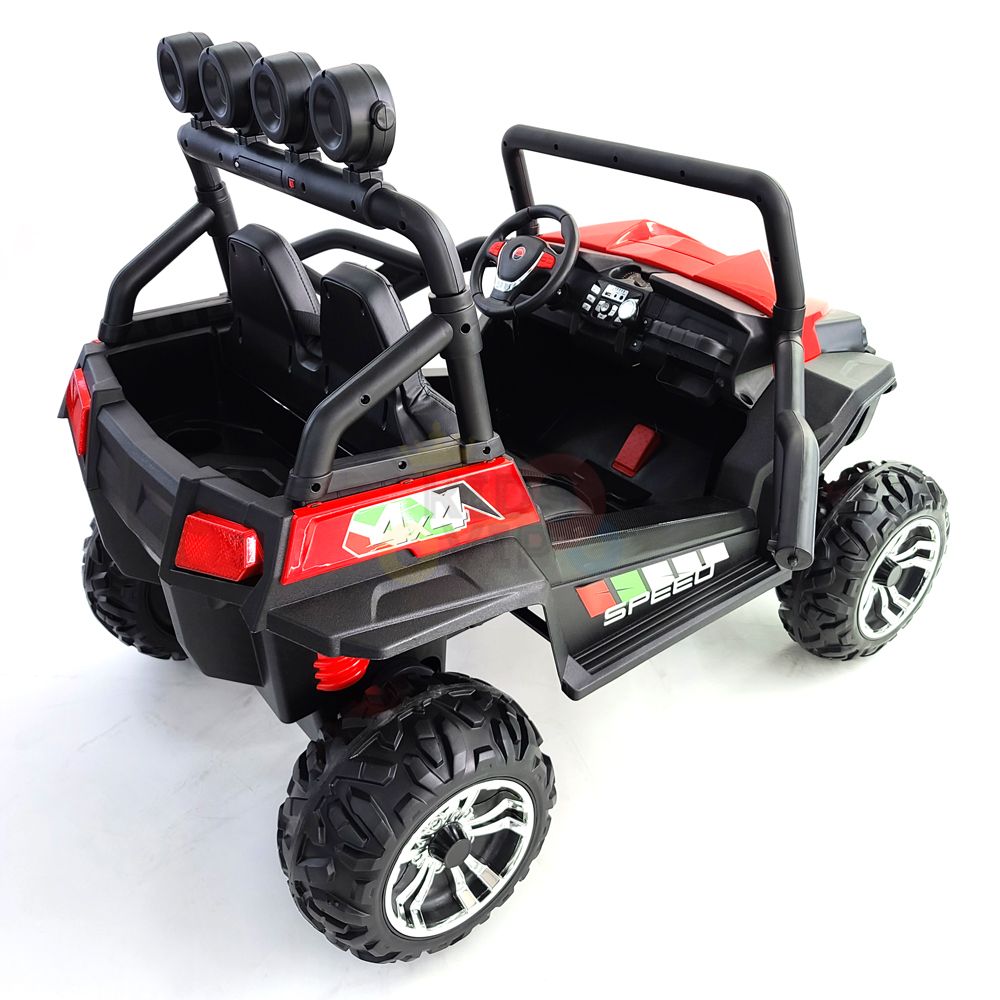 kidsvip 24V vipers 2 seats leather seats rubber wheels red 27