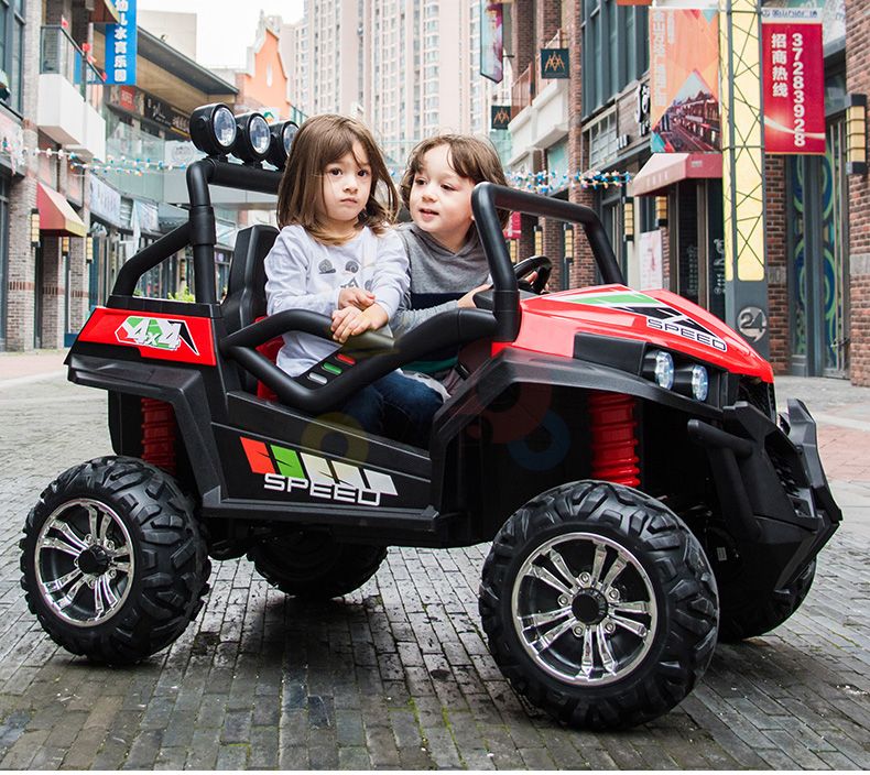 kidsvip 24V vipers 2 seats leather seats rubber wheels red 37