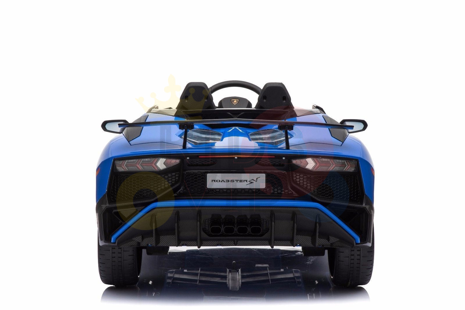 kidsvip lamborghini 12v kids and toddlers ride on car leather seat remote lambo blue 14