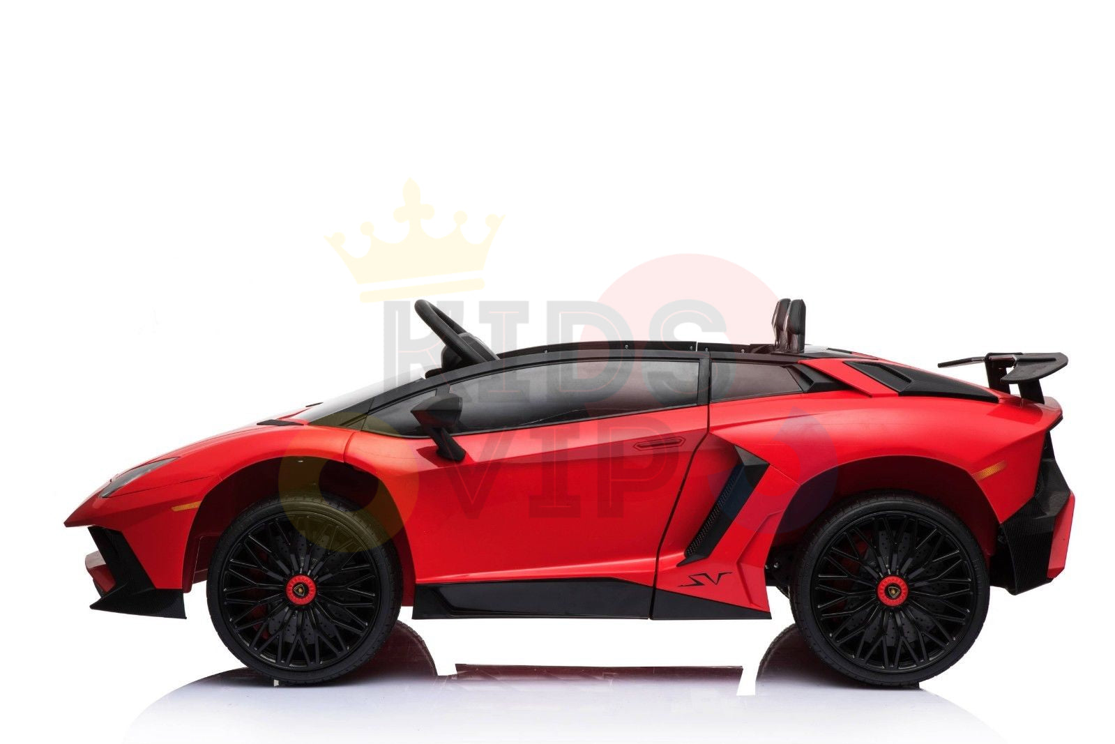 kidsvip lamborghini 12v kids and toddlers ride on car leather seat remote lambo red 15