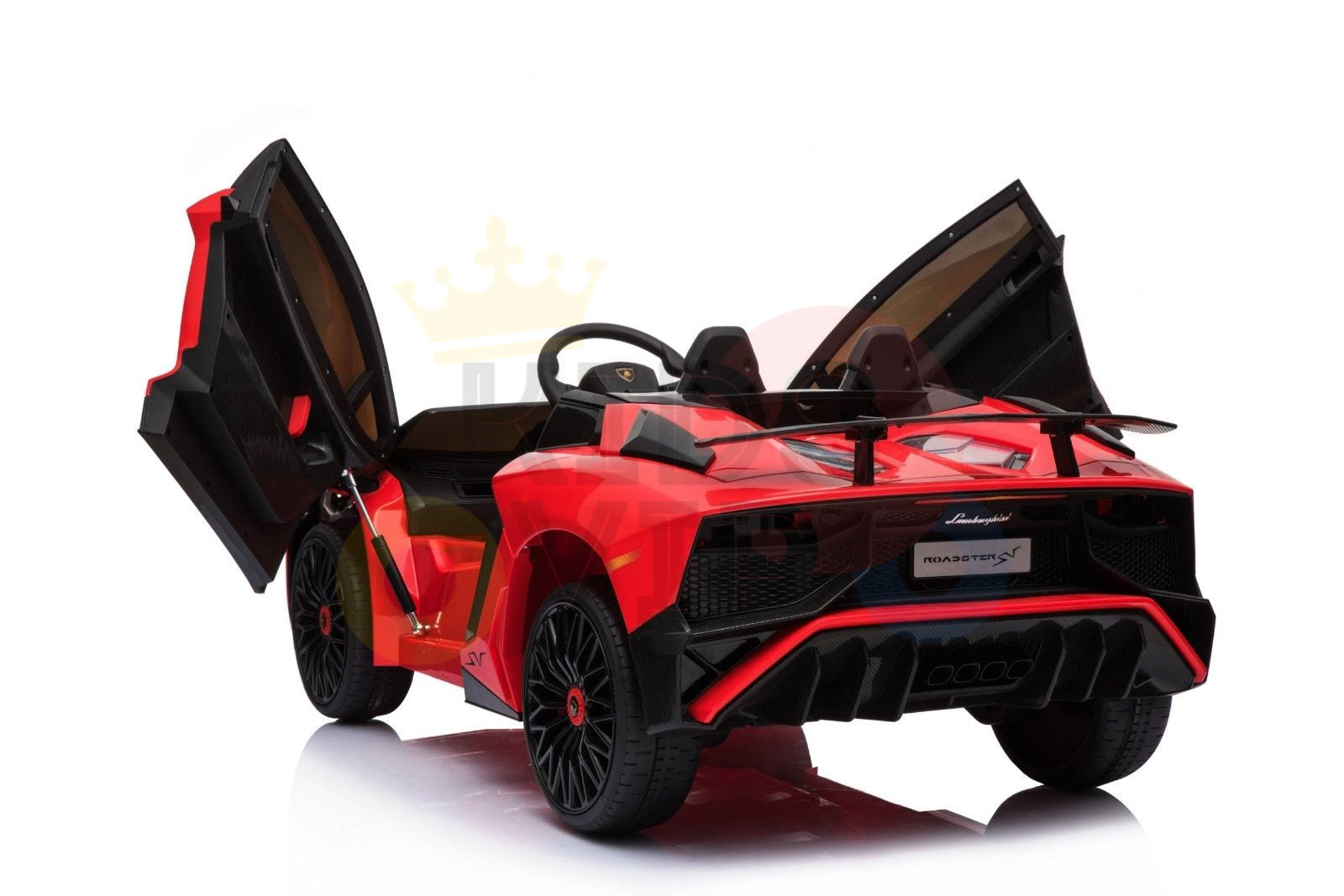 kidsvip lamborghini 12v kids and toddlers ride on car leather seat remote lambo red 5