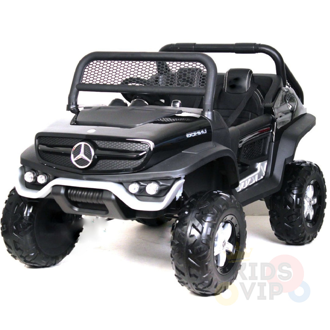 kidsvip mercedes unimog 24v ride on truck kids and toddlers black 2