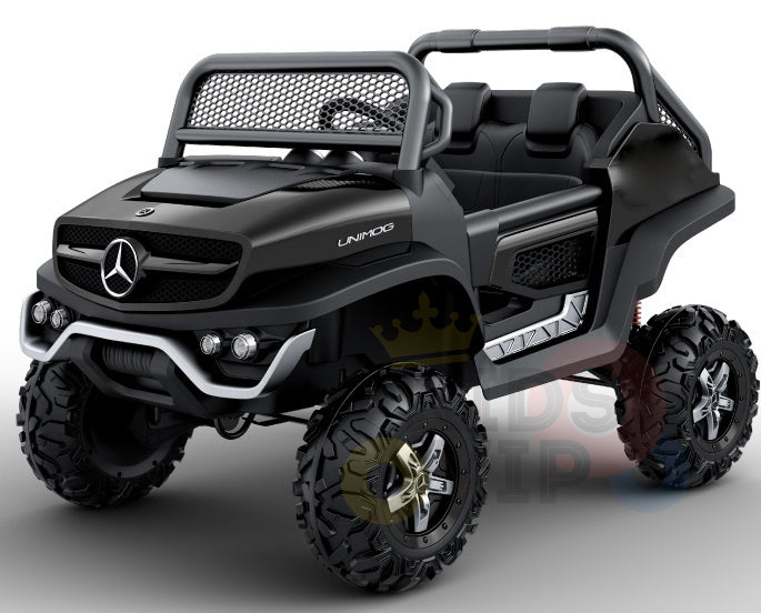 kidsvip mercedes unimog 24v ride on truck kids and toddlers black 28