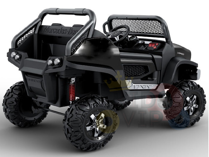 kidsvip mercedes unimog 24v ride on truck kids and toddlers black 29