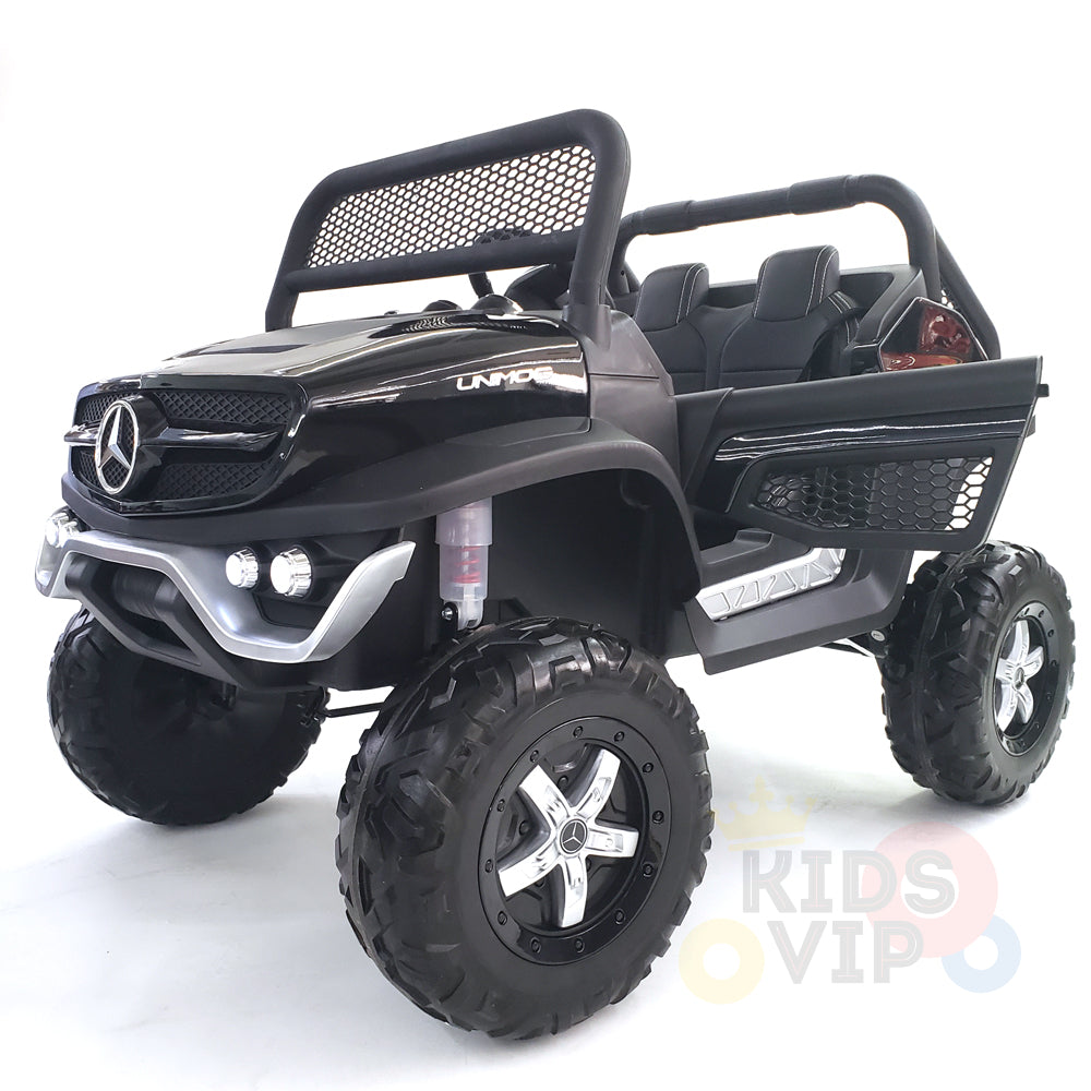 kidsvip mercedes unimog 24v ride on truck kids and toddlers black 33