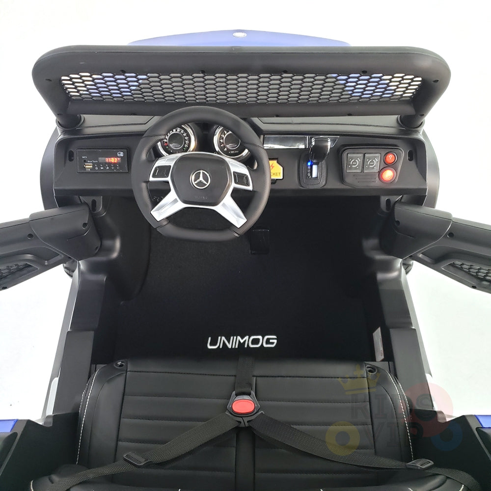 kidsvip mercedes unimog 24v ride on truck kids and toddlers blue 16