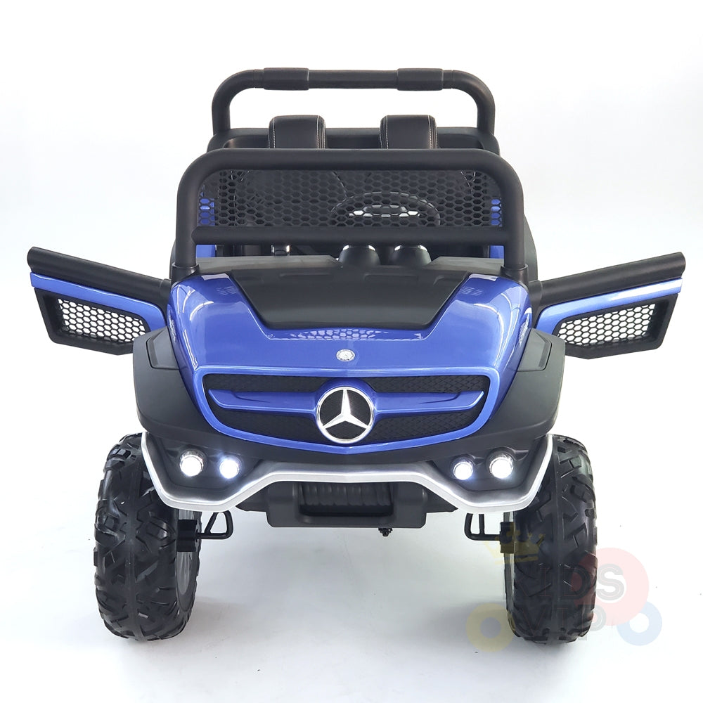 kidsvip mercedes unimog 24v ride on truck kids and toddlers blue 2