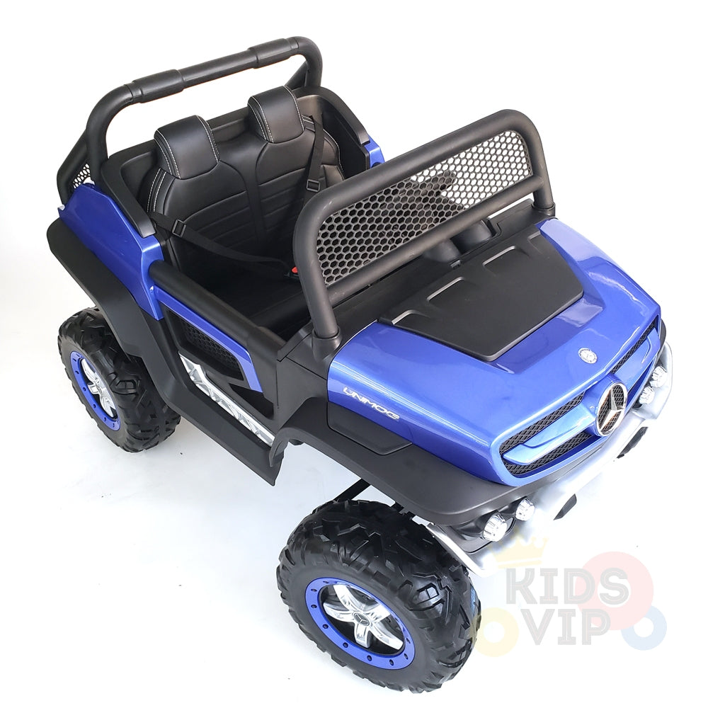 kidsvip mercedes unimog 24v ride on truck kids and toddlers blue 26