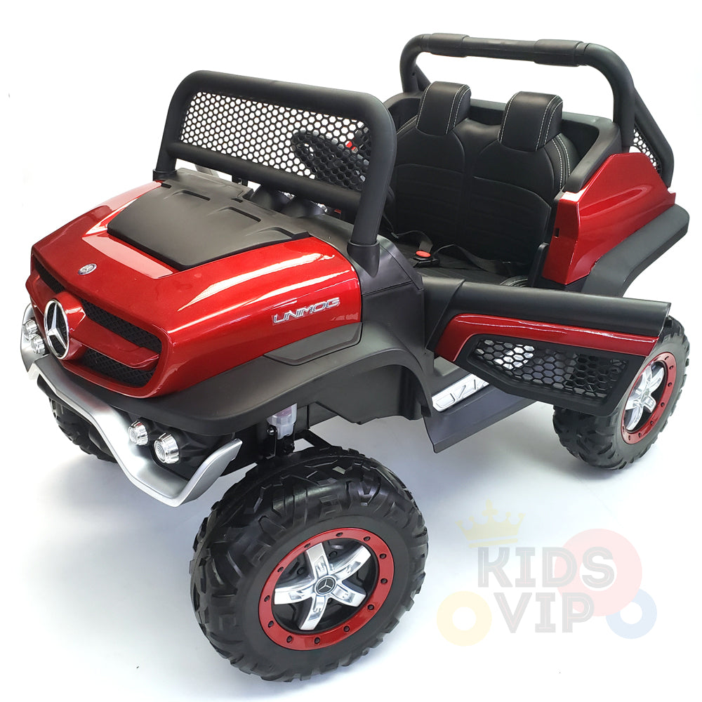 kidsvip mercedes unimog 24v ride on truck kids and toddlers red 10