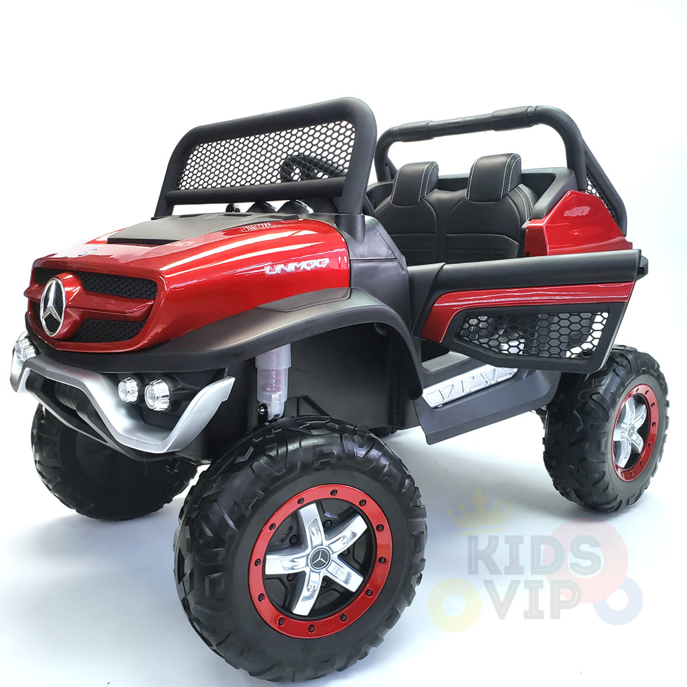 kidsvip mercedes unimog 24v ride on truck kids and toddlers red 11