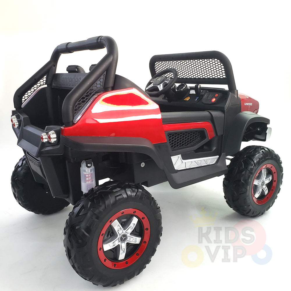 kidsvip mercedes unimog 24v ride on truck kids and toddlers red 2