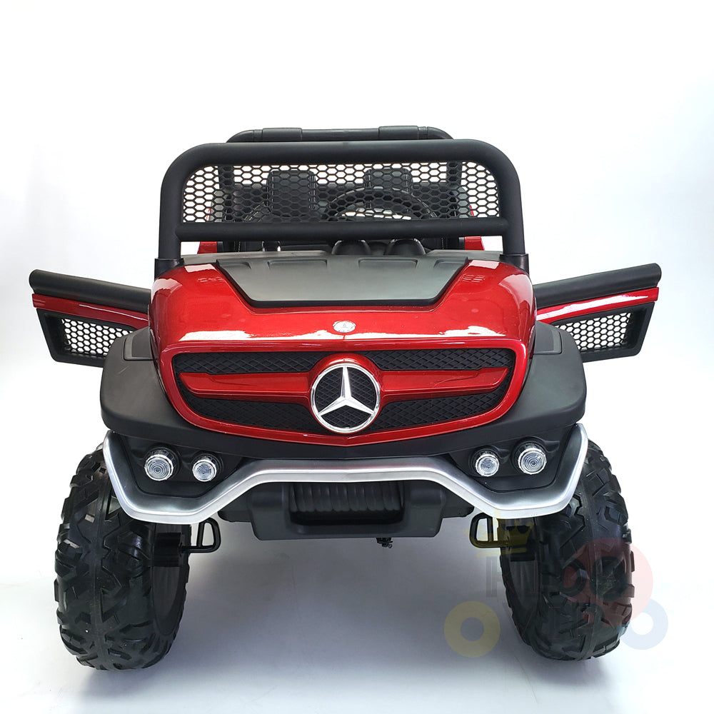 kidsvip mercedes unimog 24v ride on truck kids and toddlers red 31