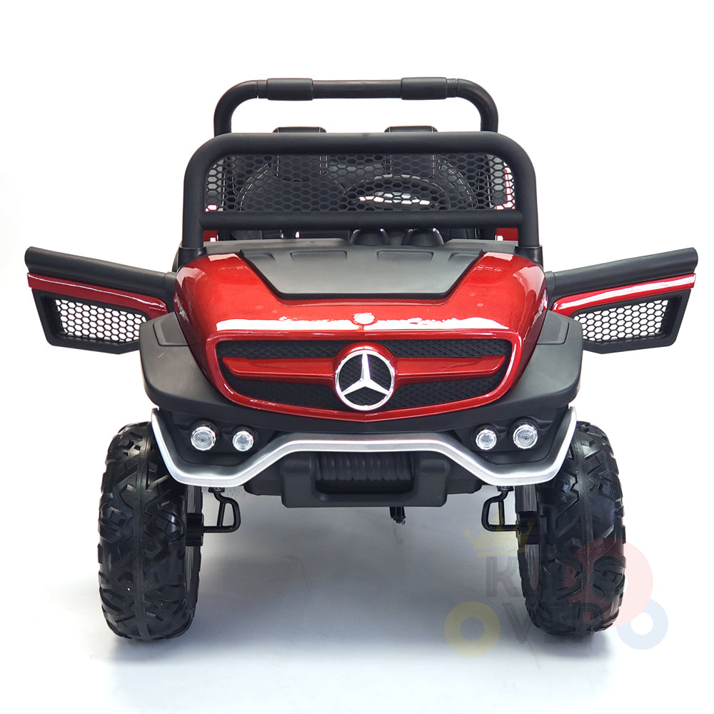 kidsvip mercedes unimog 24v ride on truck kids and toddlers red 32