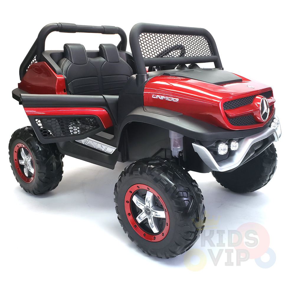 kidsvip mercedes unimog 24v ride on truck kids and toddlers red 7