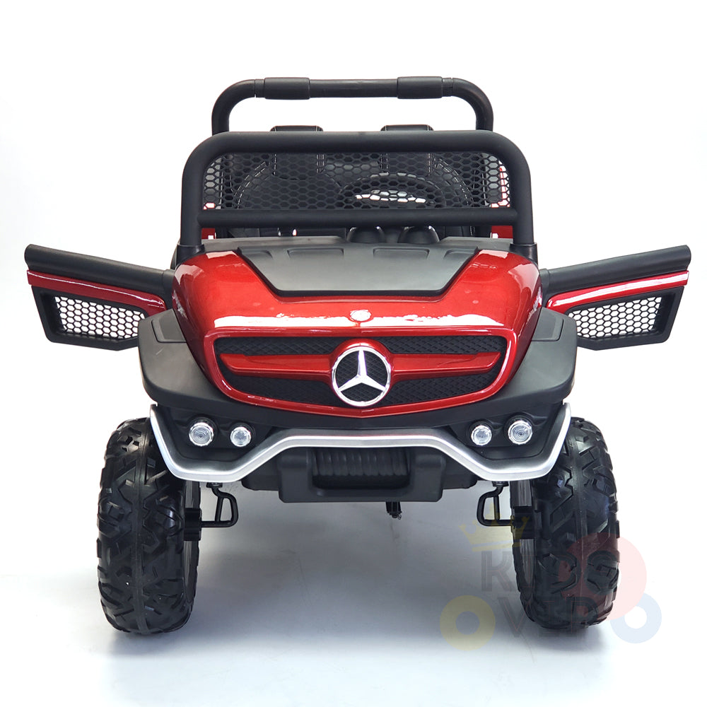 kidsvip mercedes unimog 24v ride on truck kids and toddlers red 9
