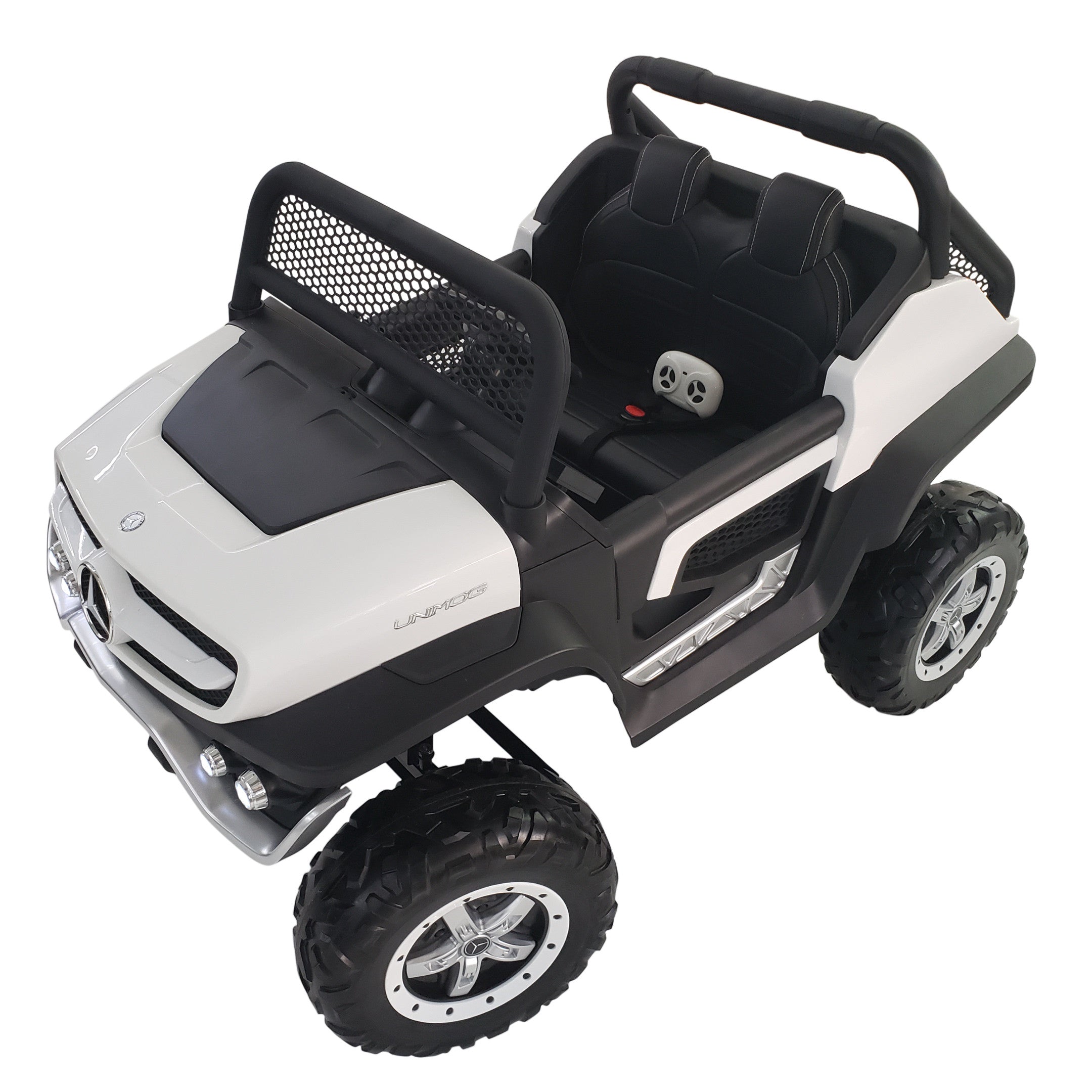 kidsvip mercedes unimog 24v ride on truck kids and toddlers white 19