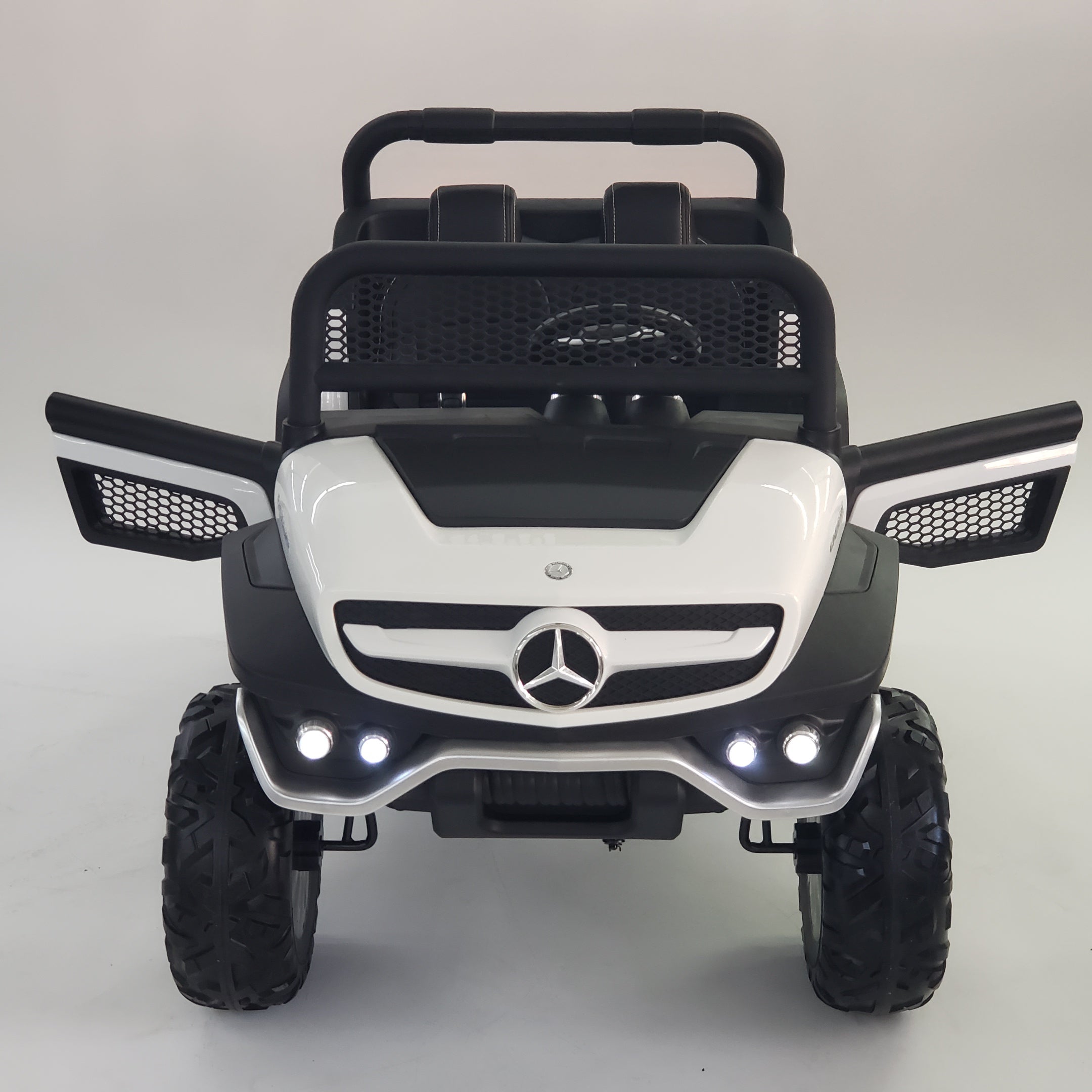kidsvip mercedes unimog 24v ride on truck kids and toddlers white 46